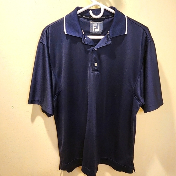 FootJoy men's navy blue Golf Polo Shirt size M - Picture 1 of 11